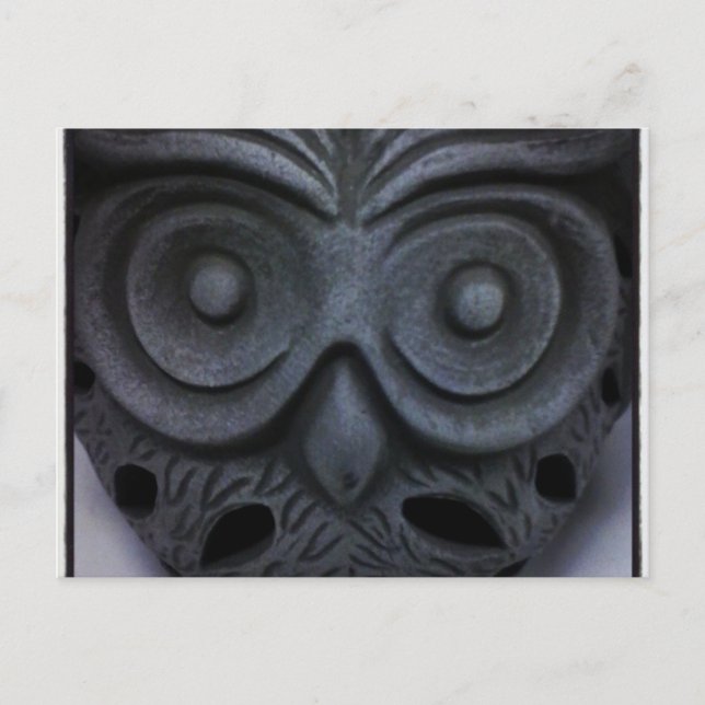 Custom Owl Statue Postcards (Front)