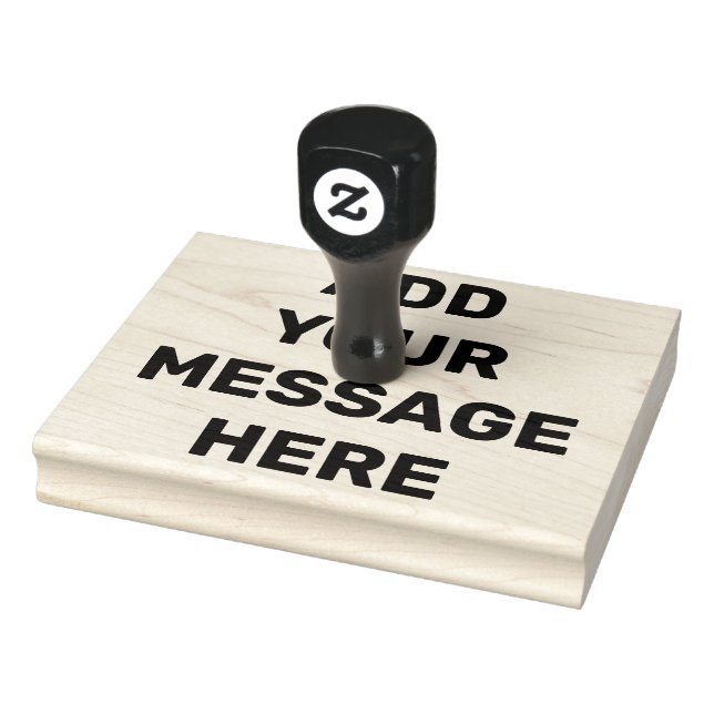 CUSTOM Own Personalised Message Small Business Sel Rubber Stamp (Stamp)