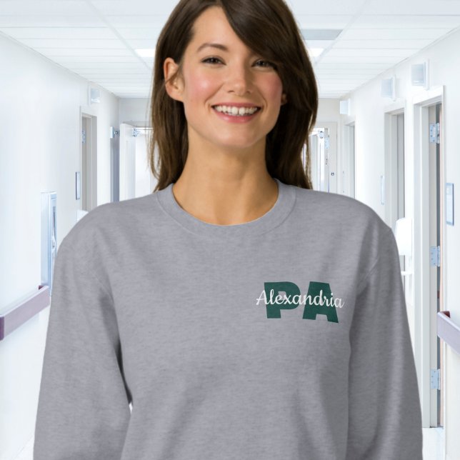 Custom PA Credentials with Name Sweatshirt (Creator Uploaded)