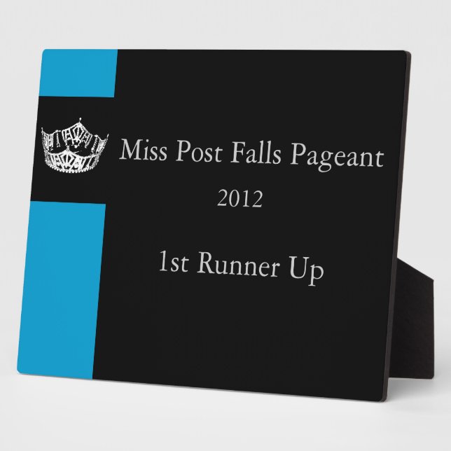 Custom Pageant Awards Plaque (Side)