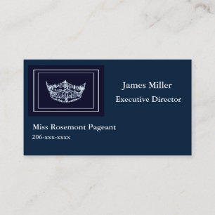 Custom Pageant Business Card Template