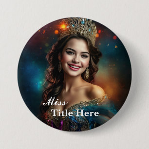 Custom Pageant Button Pin