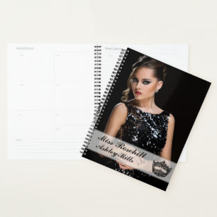 Custom Pageant Crown Notebook Planner