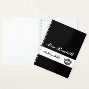 Custom Pageant Crown Notebook Planner