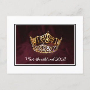 Custom Pageant Crown Postcard