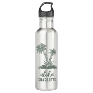 Custom Palm Tree Tropical Hawaiian  710 Ml Water Bottle
