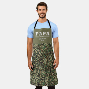 Custom Papa Name Father's Day Personalized Gift Apron