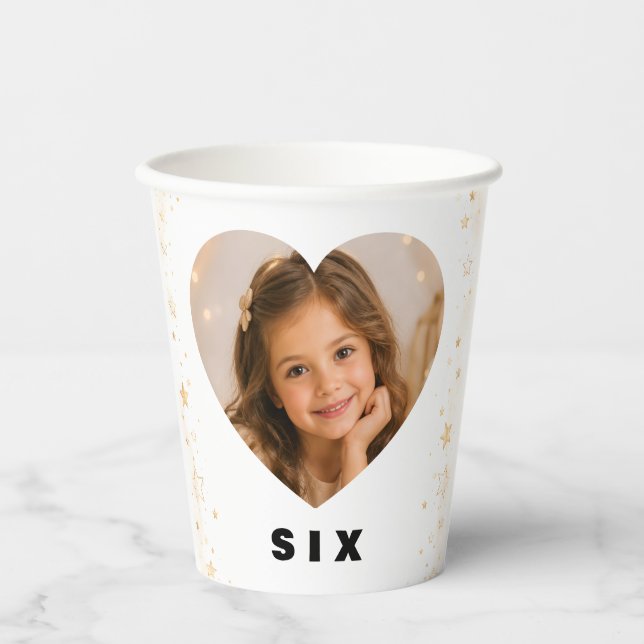 Custom Paper Cups Girl Age 6 (Front)