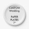 Custom Paper Disposable Appetizer Cake Plates 7"