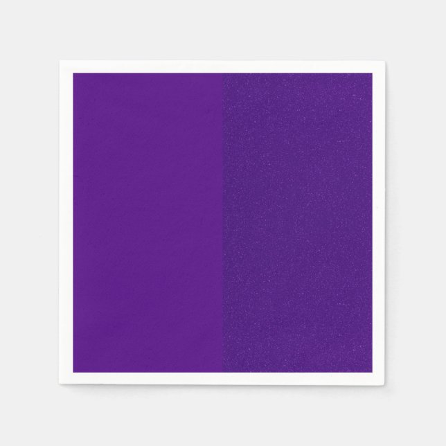 Custom Paper Napkin – Solid & Noise Purple Split (Front)