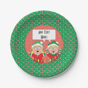 Custom Paper Plates Christmas