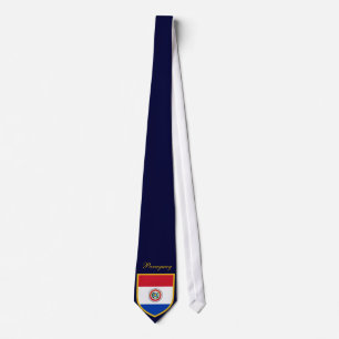 Custom Paraguay Flag Neck Tie Personalized