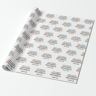 Custom Paralegal Awesome Legal Assistant Funny Wrapping Paper