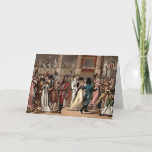 Custom party at the Opera, Paris, French Card