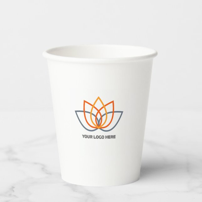Custom Party Decor Personalized Frosted with Your  Paper Cups (Front)