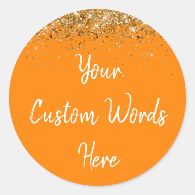 Custom Party Favour Personalized Birthday Classic Round Sticker (Front)