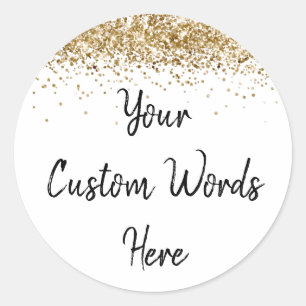 Custom Party Favour Personalized Birthday Classic Round Sticker