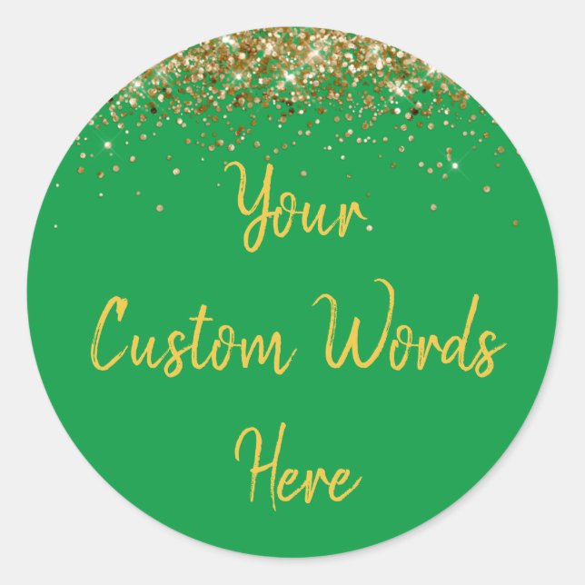 Custom Party Favour Personalized Birthday Classic Round Sticker (Front)