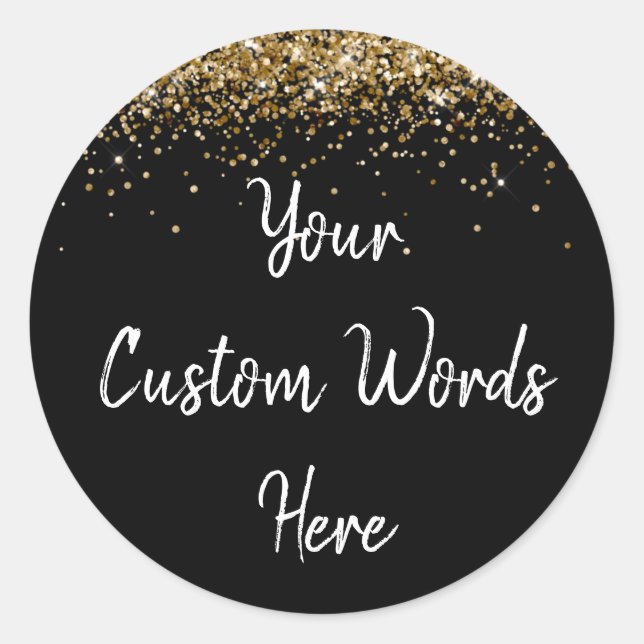 Custom Party Favour Personalized Birthday Classic Round Sticker (Front)