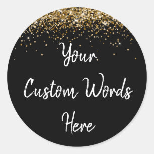 Custom Party Favour Personalized Birthday Classic Round Sticker