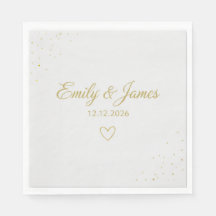 custom party napkins, wedding paper napkins, birth