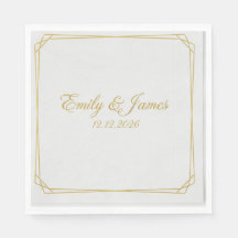 custom party napkins, wedding paper napkins, birth