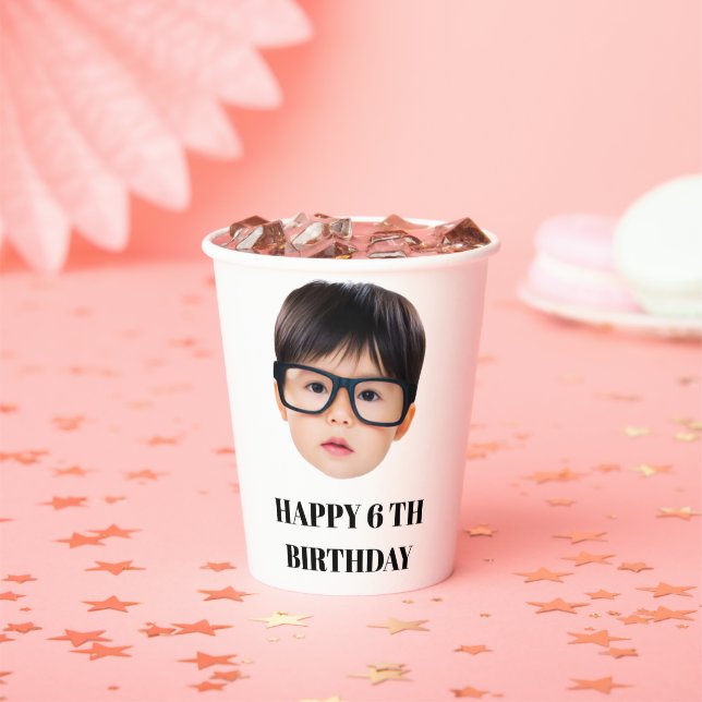 custom party personalized 40th birthday, 30th Gift Paper Cups (Insitu)