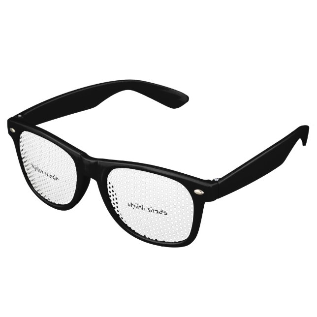Custom party shade sunglasses! retro sunglasses (Angled)