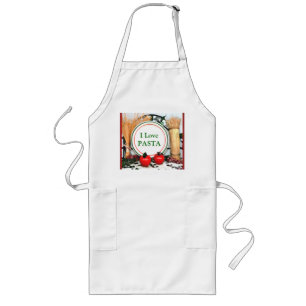 Custom Pasta Lovers Italian Flag Theme Apron