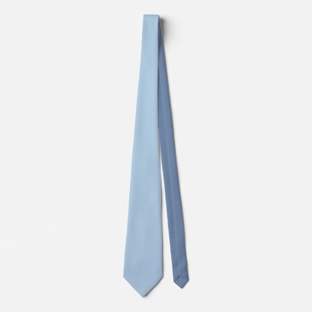 Custom pastel blue personalized minimalist tie (Front)