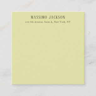 Custom pastel colour personalized minimalist name enclosure card