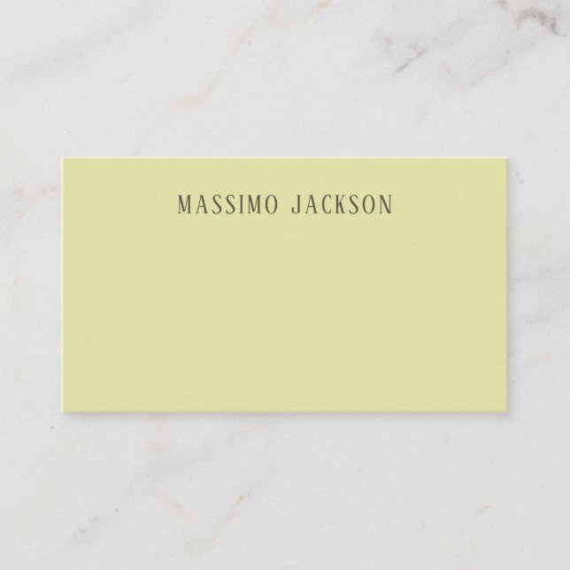 Custom pastel colour personalized minimalist name enclosure card (Front)