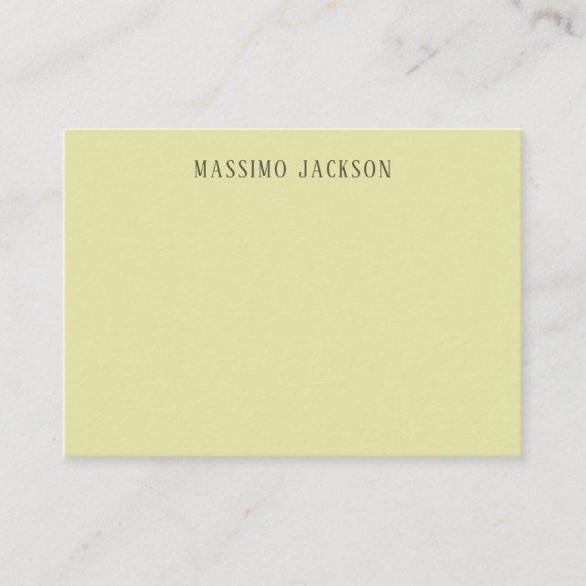 Custom pastel colour personalized minimalist name enclosure card (Front)