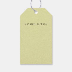 Custom pastel colour personalized minimalist name gift tags