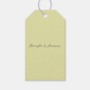 Custom pastel colour personalized minimalist name gift tags