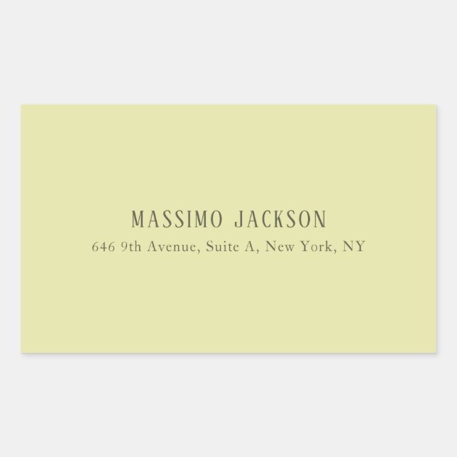 Custom pastel colour personalized minimalist name sticker (Front)