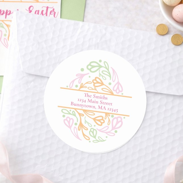Custom Pastel Easter Egg Return Address Labels (Creator Uploaded)