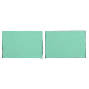 Custom Pastel Mint Solid Colour Minimalist Pillowcase