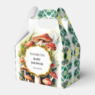 Custom Pastel Mushroom Baby Shower Favor Box