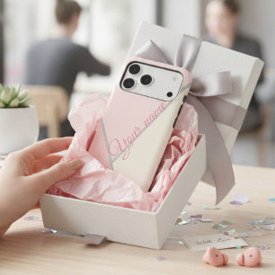 Custom Pastel Pink Geometric Colour Block Gift