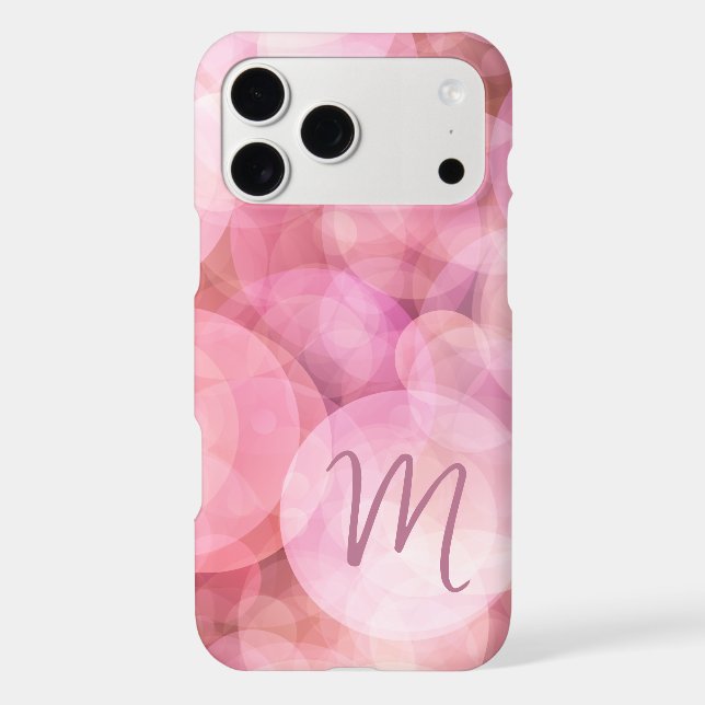 Custom Pastel Rose Blush Pink Bubbles Pattern (Back)