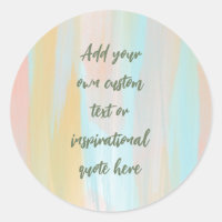 Custom Pastel Watercolor Motivational Quote