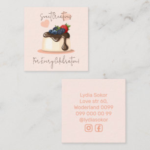 Custom Pastry Chef Business Card