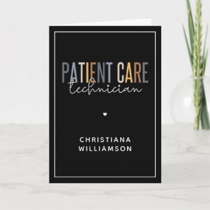Custom Patient Care Technician PCT  Card