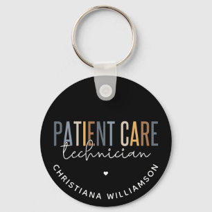 Custom Patient Care Technician PCT Gifts Keychain