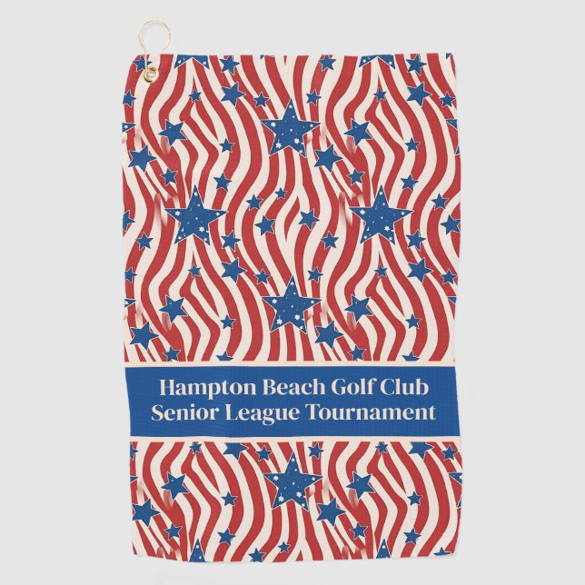 Custom Patriotic Golf Towel (Front)