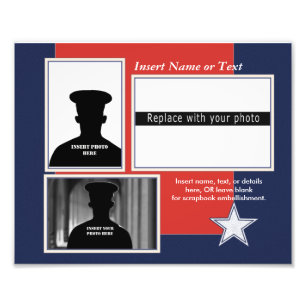 Custom Patriotic Photo Collage Print
