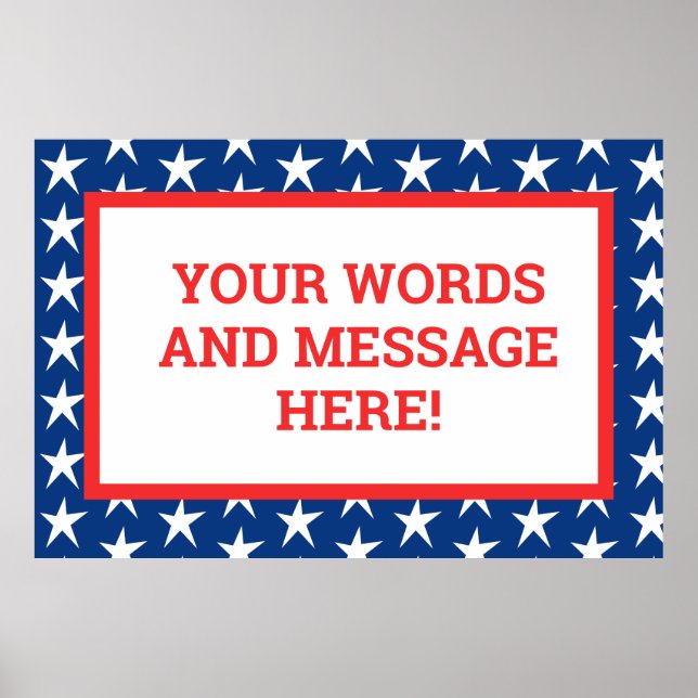 Custom Patriotic Poster (Front)