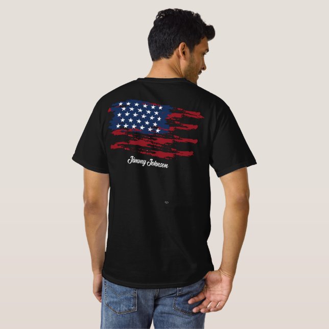 Custom Patriotic T-shirt (Back Full)
