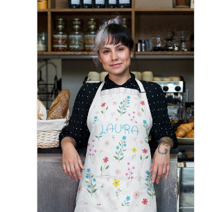 Custom Patterned Floral Apron